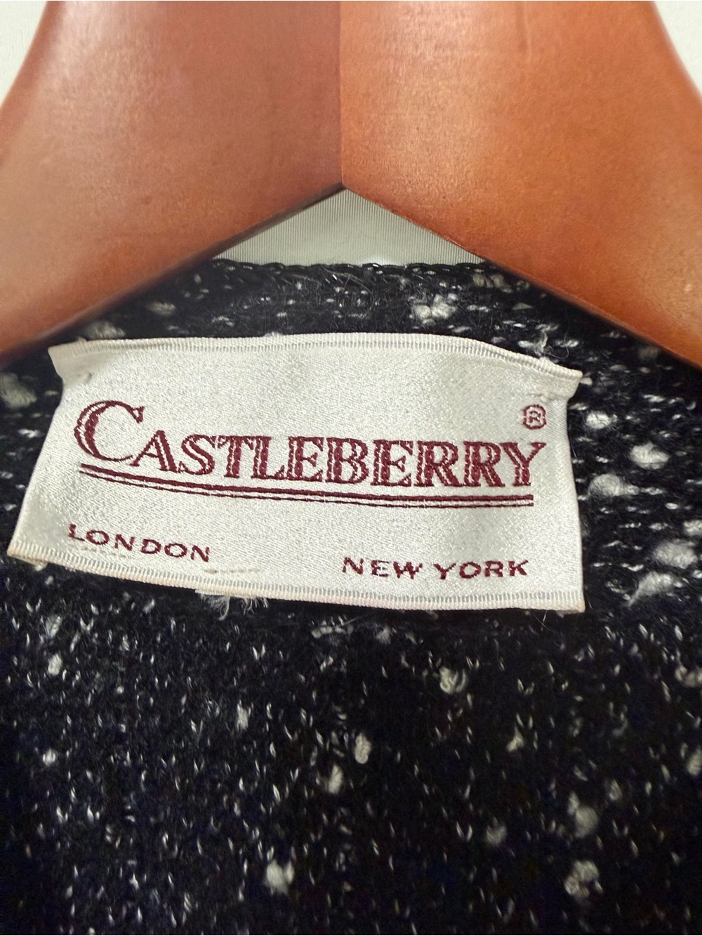 Castleberry Black & White Speckled Knit Cardigan - Picture 2 of 6